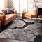 World Rug Gallery Contemporary Floral Design Non Shedding Soft Area Rug 5' x 7' Black 400BLACK5x7 - alternate 4